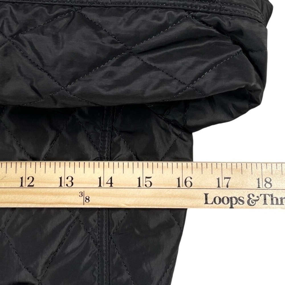 Lilly Pulitzer XXS Quilted Jacket Black Gold Button Colorful Lining Cuff Design - Picture 7 of 16
